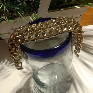Gold chain chunky bracelet Banana Republic